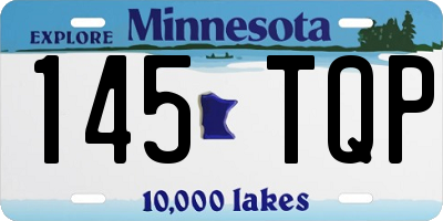 MN license plate 145TQP