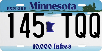 MN license plate 145TQQ