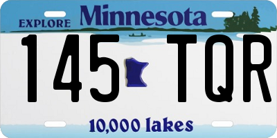 MN license plate 145TQR