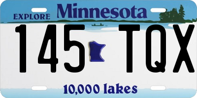 MN license plate 145TQX