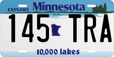 MN license plate 145TRA
