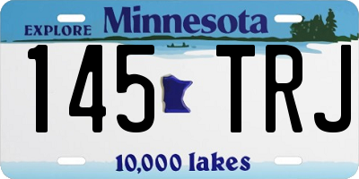 MN license plate 145TRJ