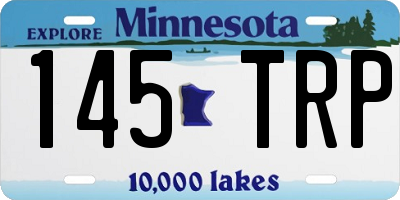 MN license plate 145TRP