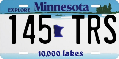 MN license plate 145TRS