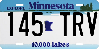 MN license plate 145TRV