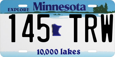 MN license plate 145TRW