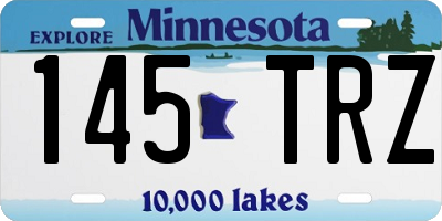 MN license plate 145TRZ