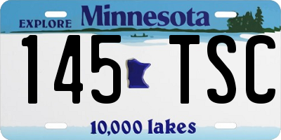 MN license plate 145TSC