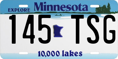 MN license plate 145TSG