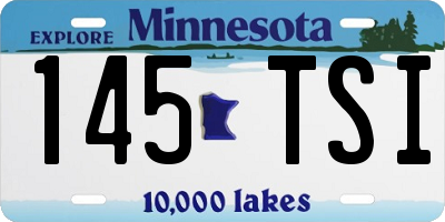 MN license plate 145TSI
