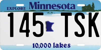 MN license plate 145TSK