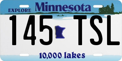 MN license plate 145TSL