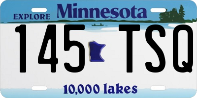 MN license plate 145TSQ