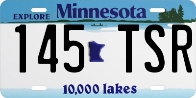 MN license plate 145TSR
