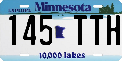 MN license plate 145TTH