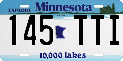 MN license plate 145TTI