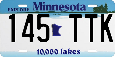 MN license plate 145TTK