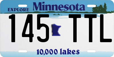MN license plate 145TTL