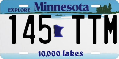 MN license plate 145TTM