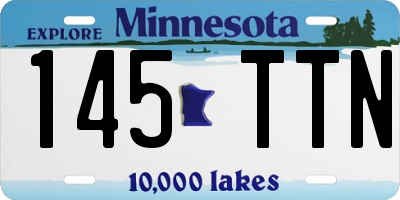 MN license plate 145TTN