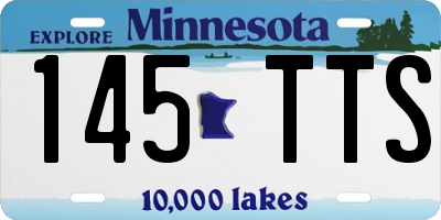 MN license plate 145TTS