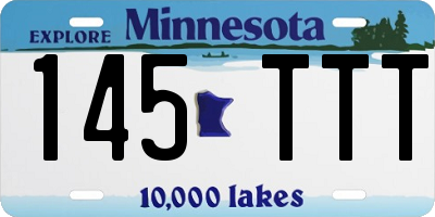 MN license plate 145TTT
