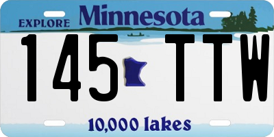 MN license plate 145TTW