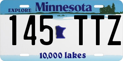 MN license plate 145TTZ