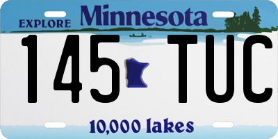 MN license plate 145TUC