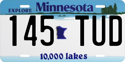 MN license plate 145TUD