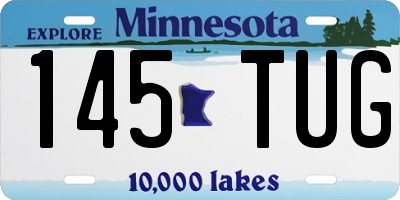 MN license plate 145TUG