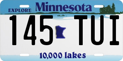 MN license plate 145TUI