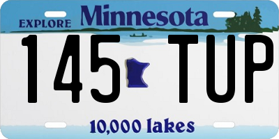 MN license plate 145TUP