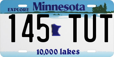 MN license plate 145TUT
