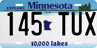 MN license plate 145TUX