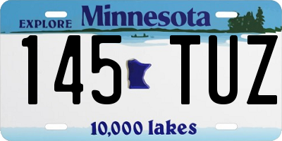 MN license plate 145TUZ