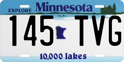 MN license plate 145TVG