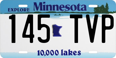 MN license plate 145TVP