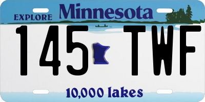 MN license plate 145TWF