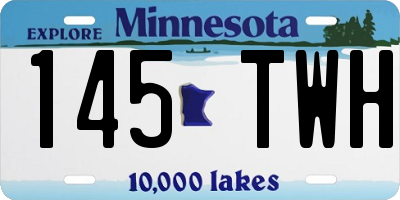 MN license plate 145TWH
