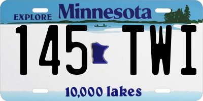 MN license plate 145TWI
