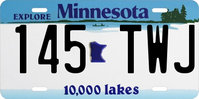 MN license plate 145TWJ