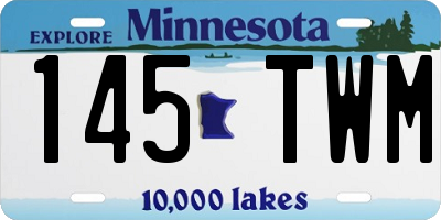MN license plate 145TWM