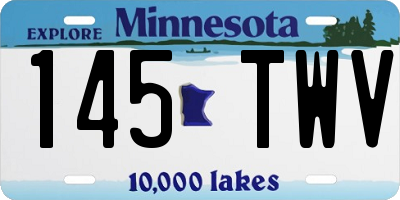 MN license plate 145TWV