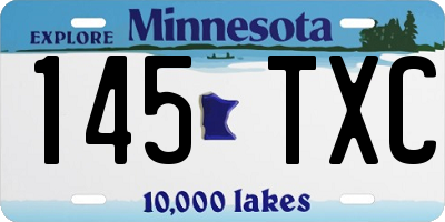 MN license plate 145TXC