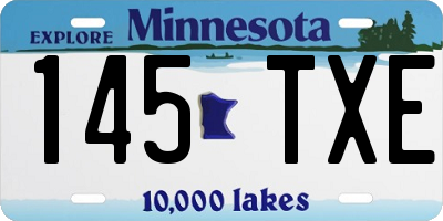 MN license plate 145TXE