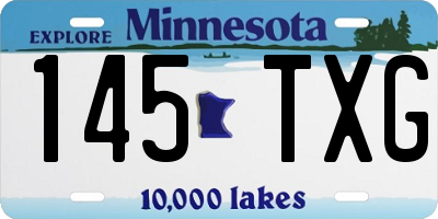 MN license plate 145TXG