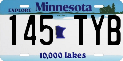 MN license plate 145TYB