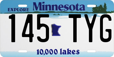 MN license plate 145TYG