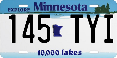 MN license plate 145TYI
